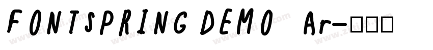 FONTSPRING DEMO   Ar字体转换